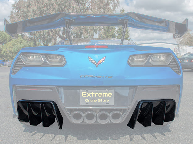 2014-2019 Corvette C7 Performance Track Style *ADD-ON* Rear Bumper Diffuser